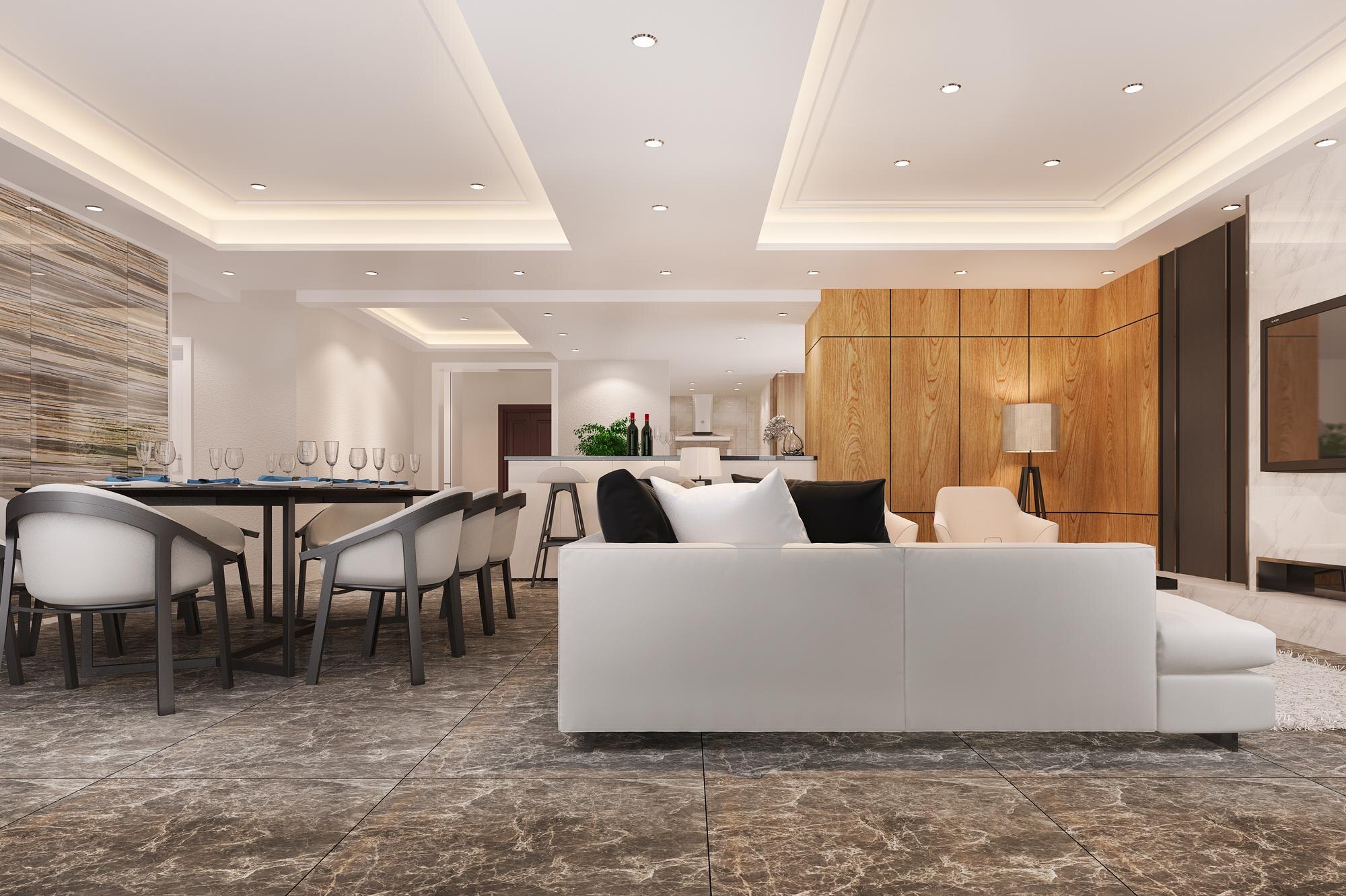 Projeto Deck Gesso · nichos com LED